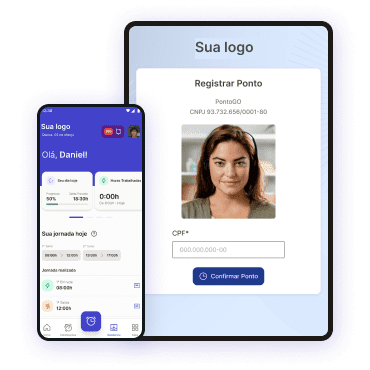 Um aplicativo móvel com rosto e nome de mulher.